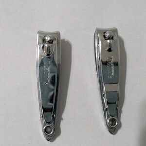 2 Vtg TRIM Fingernail Clippers Bassett Korea 03 & 04 Lot With File